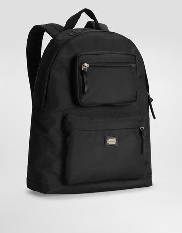 Раница Dolce & Gabbana Dolce & Gabbana Embroidered Nylon Backpack Черно | EM0123AN26380999, 1