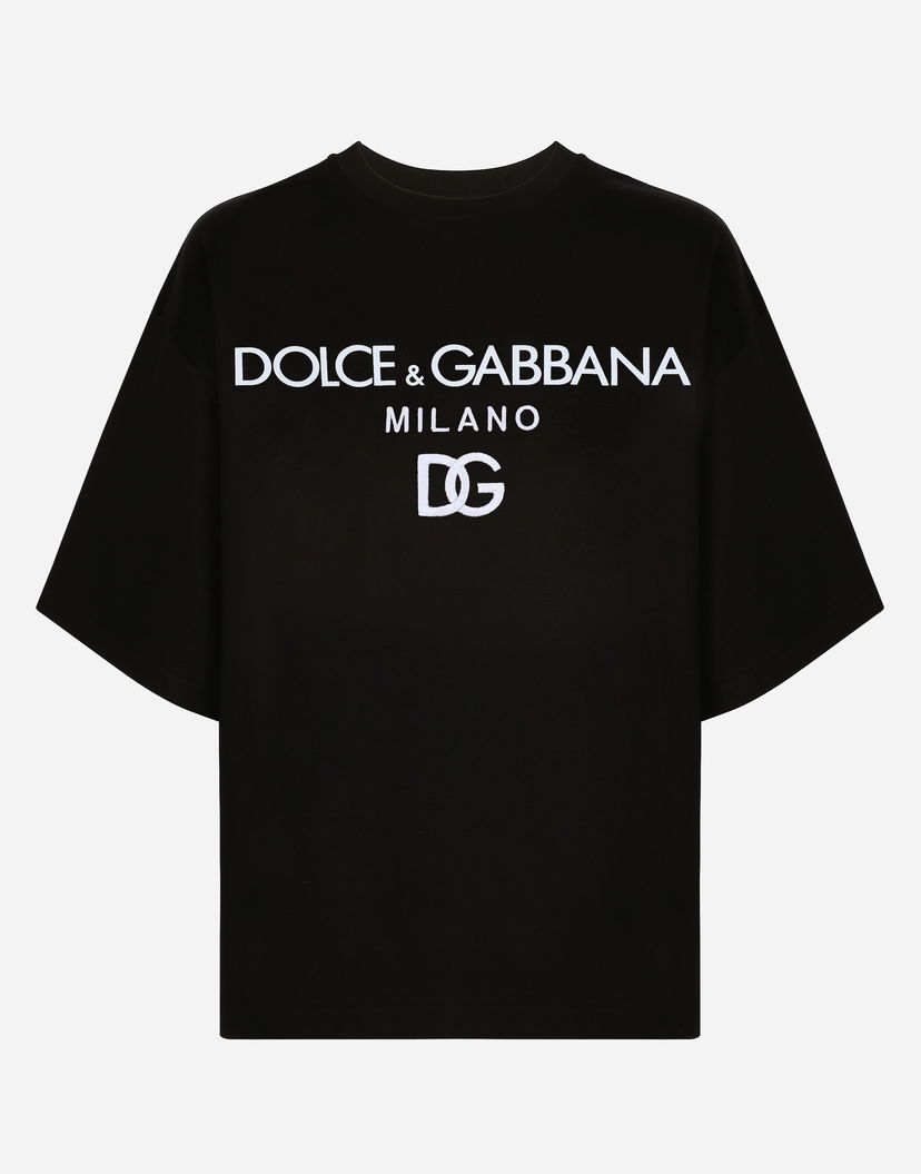 Тениска Dolce & Gabbana T-shirt M/corta Giro Черно | F8O48ZG7E2IN0000