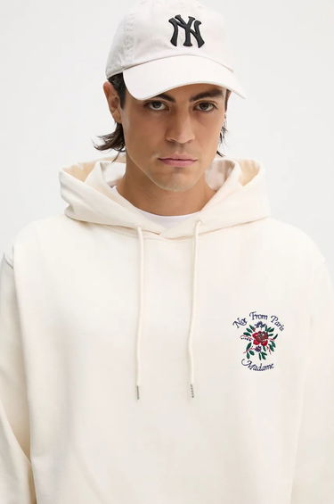 Суитчър Drôle de Monsieur Slogan Flowers Hoodie Бяло | E.HO169.CO127.CM, 3