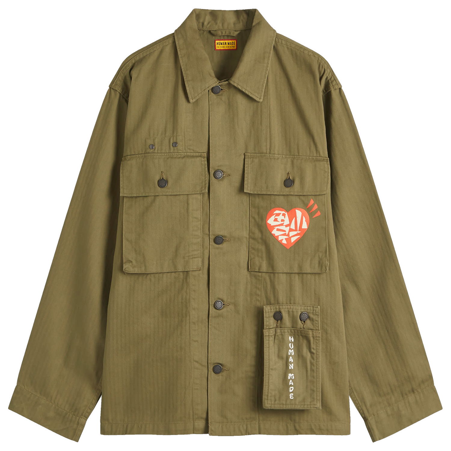 Риза Human Made Human Made Military Over Shirt, Size Large Зелено | HM29SH004-OLV, 0