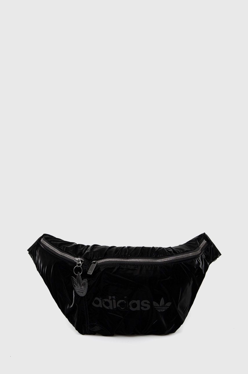 Чанта за кръста adidas Originals Black Shiny Bum Bag Черно | HK0157, 0