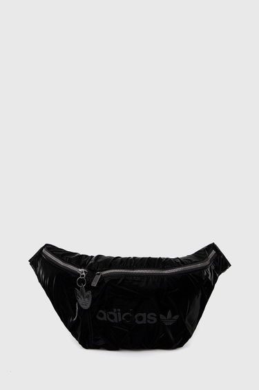 Чанта за кръста adidas Originals Black Shiny Bum Bag Черно | HK0157, 0