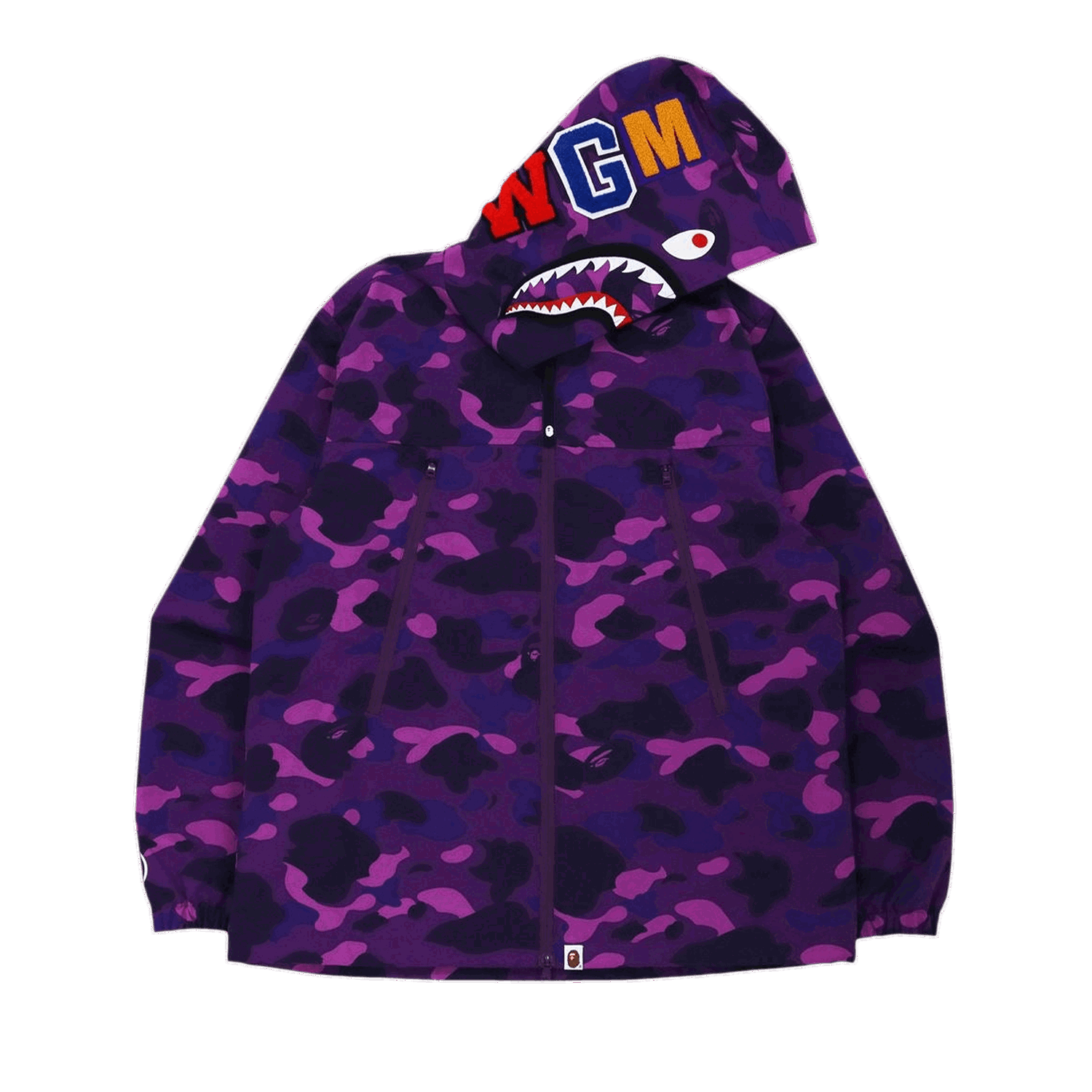 Суитчър BAPE Color Camo Shark Hoodie Лилаво | 1H80 140016 PURPLE, 0