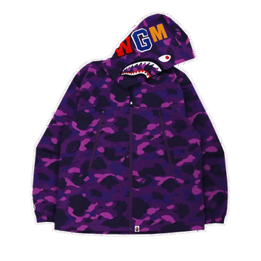 Суитчър BAPE Color Camo Shark Hoodie Лилаво | 1H80 140016 PURPLE, 0