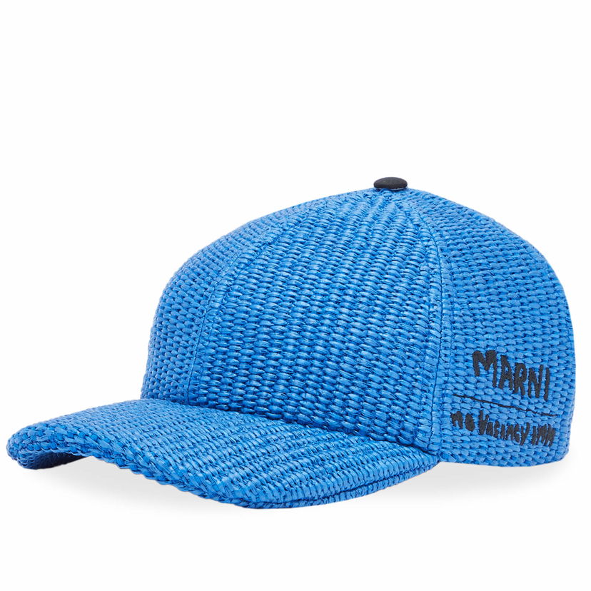 Шапка с козирка Marni Woven Baseball Cap Синьо | CLZC0105S0-UAC004-00B56