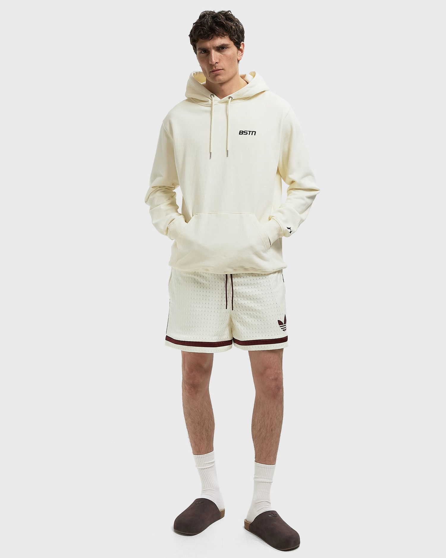 Къси панталони adidas Originals Warp Knit Shorts Бяло | JN1173, 1