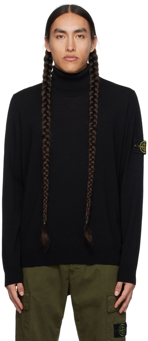 Пуловер Stone Island Patch Черно | 7915525C4, 0