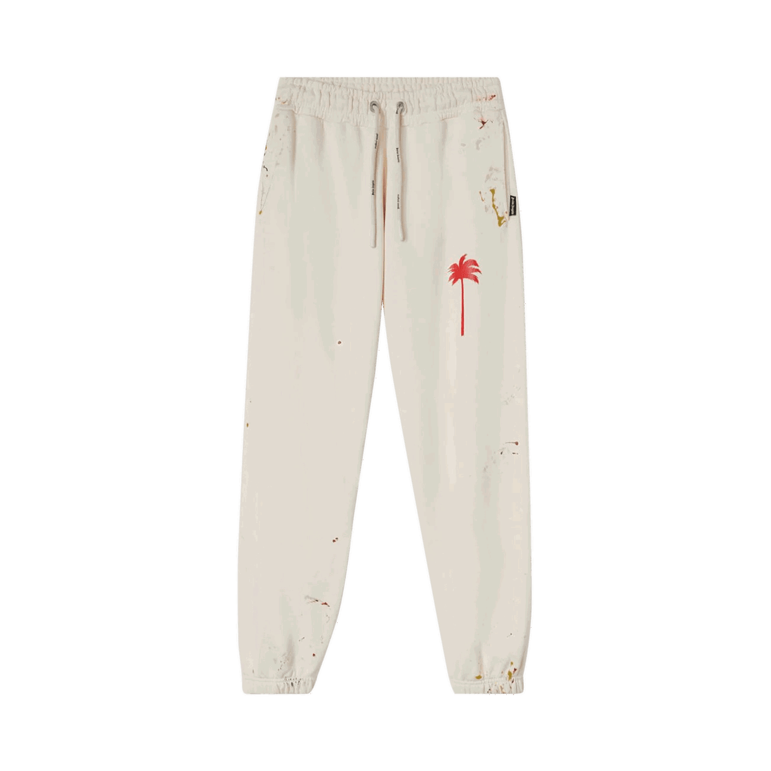 Спортни панталони Palm Angels PXP Painted Sweatpants Бяло | PMCH011S22FLE0010325, 0