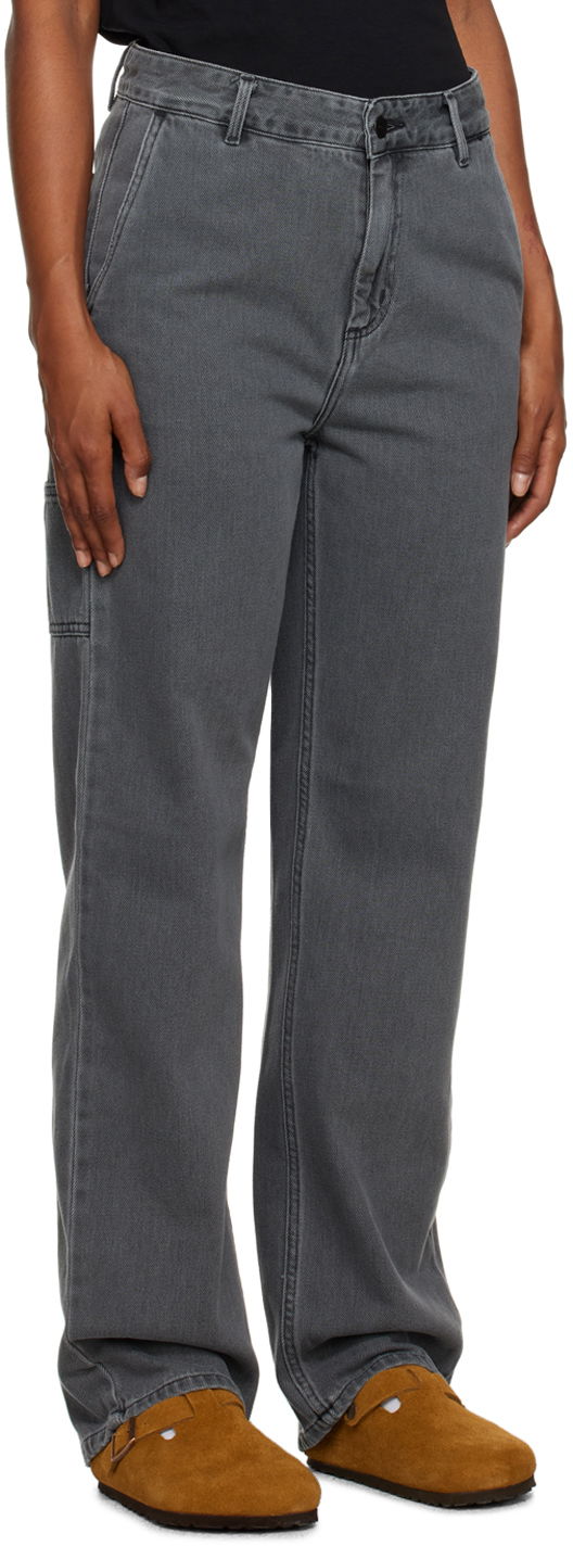 Дънки Carhartt WIP Straight Leg Workwear Jeans Сиво | I031251 8912, 1