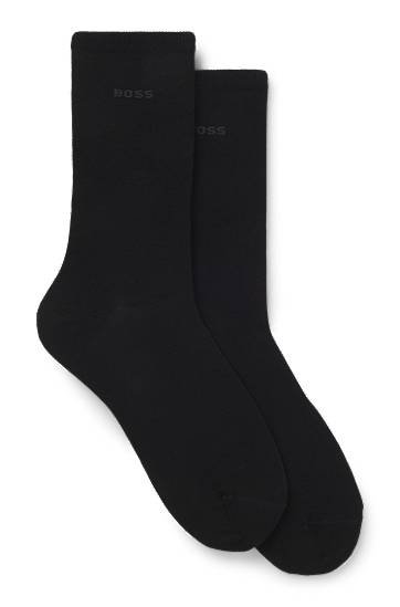 BOSS Two-Pack of Regular-Length Socks with Logos