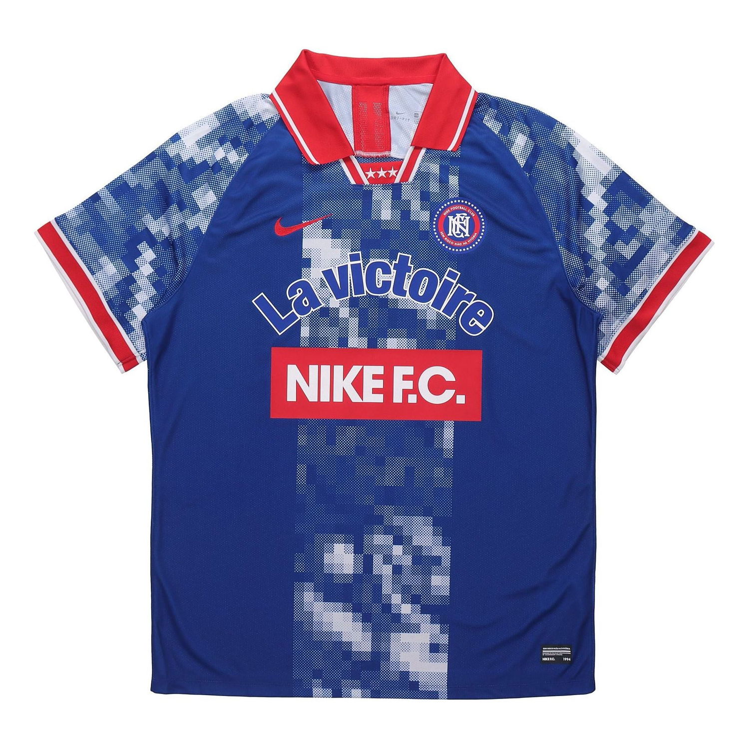 Поло тениска Nike Nike Football Series Lapel Sport Casual Polo Shirt Синьо | AQ0661-438, 0