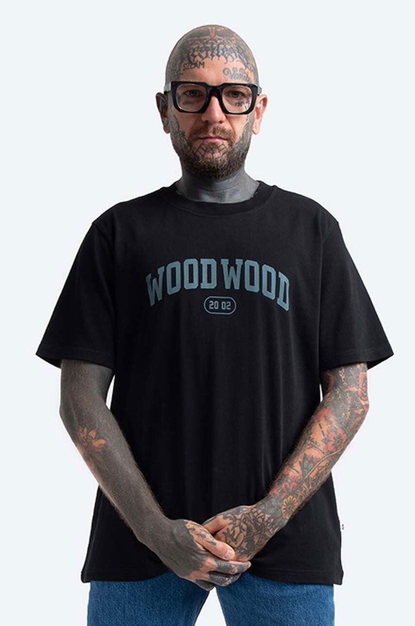 Тениска WOOD WOOD Bobby IVY T-Shirt Print Черно | 12135703.2489