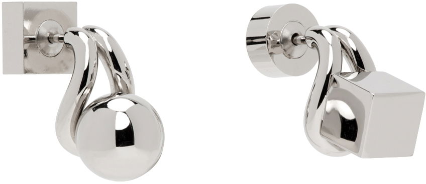 Обеци Jacquemus Silver La Casa 'Les puces Nodo' Earrings Металик | 24H241JW715-5845, 1