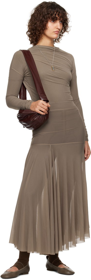 Дамска чанта LEMAIRE Small Soft Croissant Bag Бургунди | BG0092 LL0028, 3
