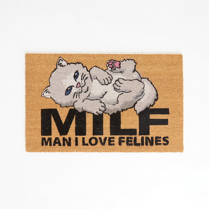 Домашен декор RIPNDIP Man I Love Felines Rug Brown Universal Кафяво | RNDSUM24252