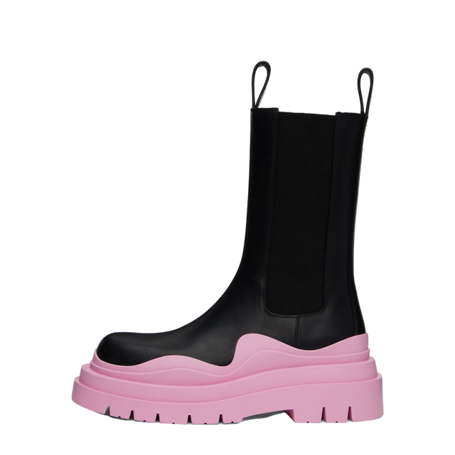 Tire Chelsea Boots "Black Pink"