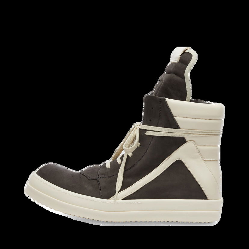 Кецове и обувки Rick Owens Geobasket Dark Dust / Milk Бяло | RU02D6894-7811