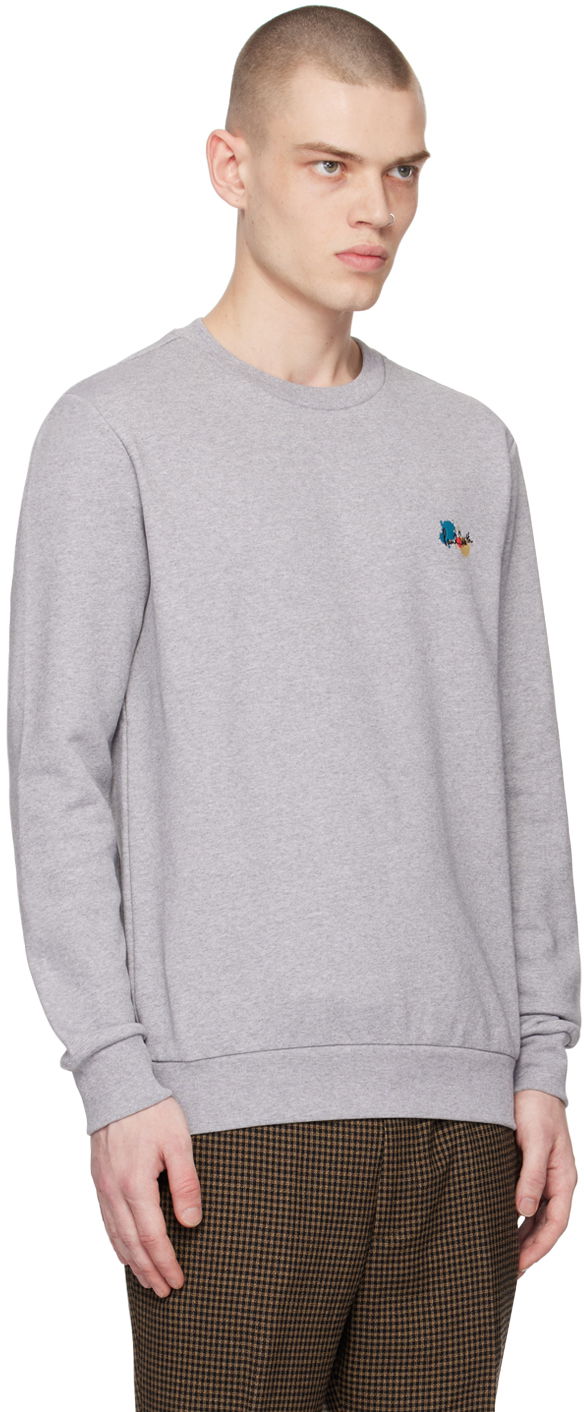 Пуловер Paul Smith Paul Smith Paint Splatter Sweatshirt Сиво | M1R-302S-HP3094-72, 1