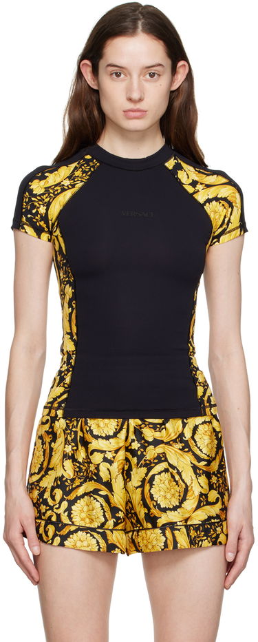 Тениска Versace Versace Barocco T-Shirt Черно | 1008685_1A06654_5B010, 0