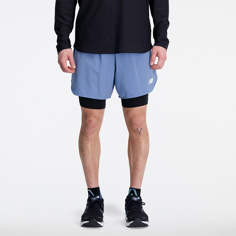 Къси панталони New Balance Shorts Синьо | MS33282MYL, 0