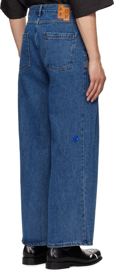 Дънки ADER ERROR ADER error Sig; TRS Tag 02 Pleated Wide-Leg Jeans Синьо | BO42FYJE0102BL, 2