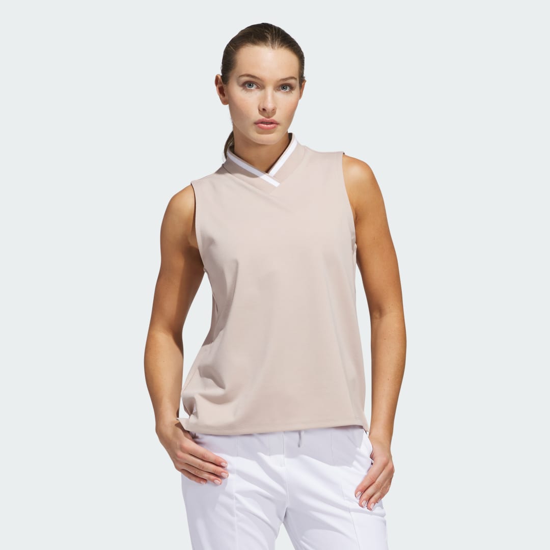 Потник adidas Performance Go-To Sleeveless Polo Shirt Бежово | JE7314, 0