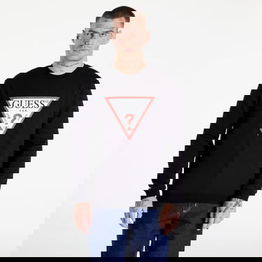 Суитчър GUESS Triangle Logo Sweatshirt Черно | M2YQ37K6ZS1-JBLK, 0