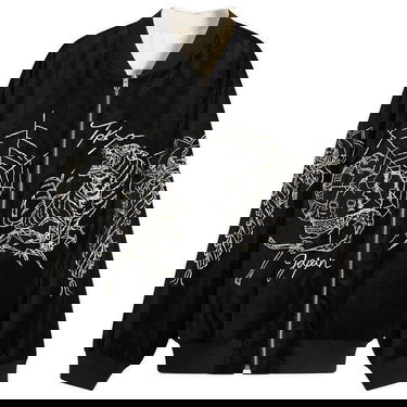 Яке бомбър Neighborhood Velvet Embroidered Tokyo Japan Skull Tiger Souvenir Jacket Черно | 252AQNH-JKM03-BLK, 1