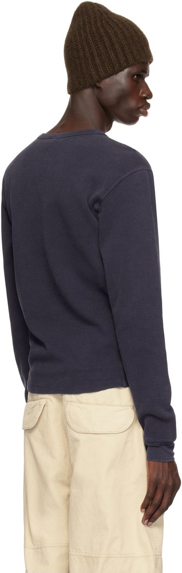 Тениска Entire Studios Entire Studios Thermal Long Sleeve T-Shirt Тъмно синьо | ES2260IN, 2