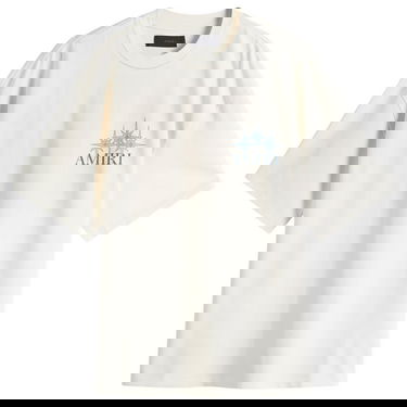 Тениска AMIRI Starburst Oversized T-Shirt, Size Large Бяло | AMJYTE1179-127, 0