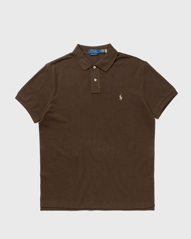 Поло тениска Polo by Ralph Lauren Polo Ralph Lauren Custom Slim Fit Polo Shirt Кафяво | 710680784449, 0