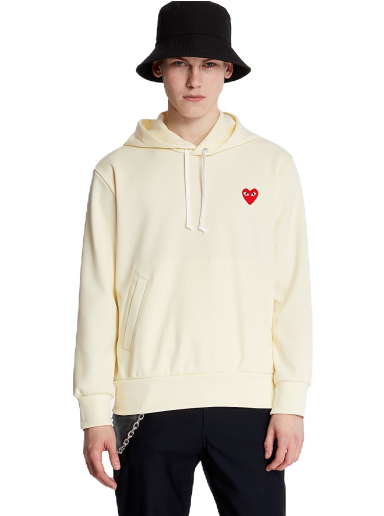 Суитчър Comme des Garçons PLAY Hoodie Бежово | AZT174 ivory