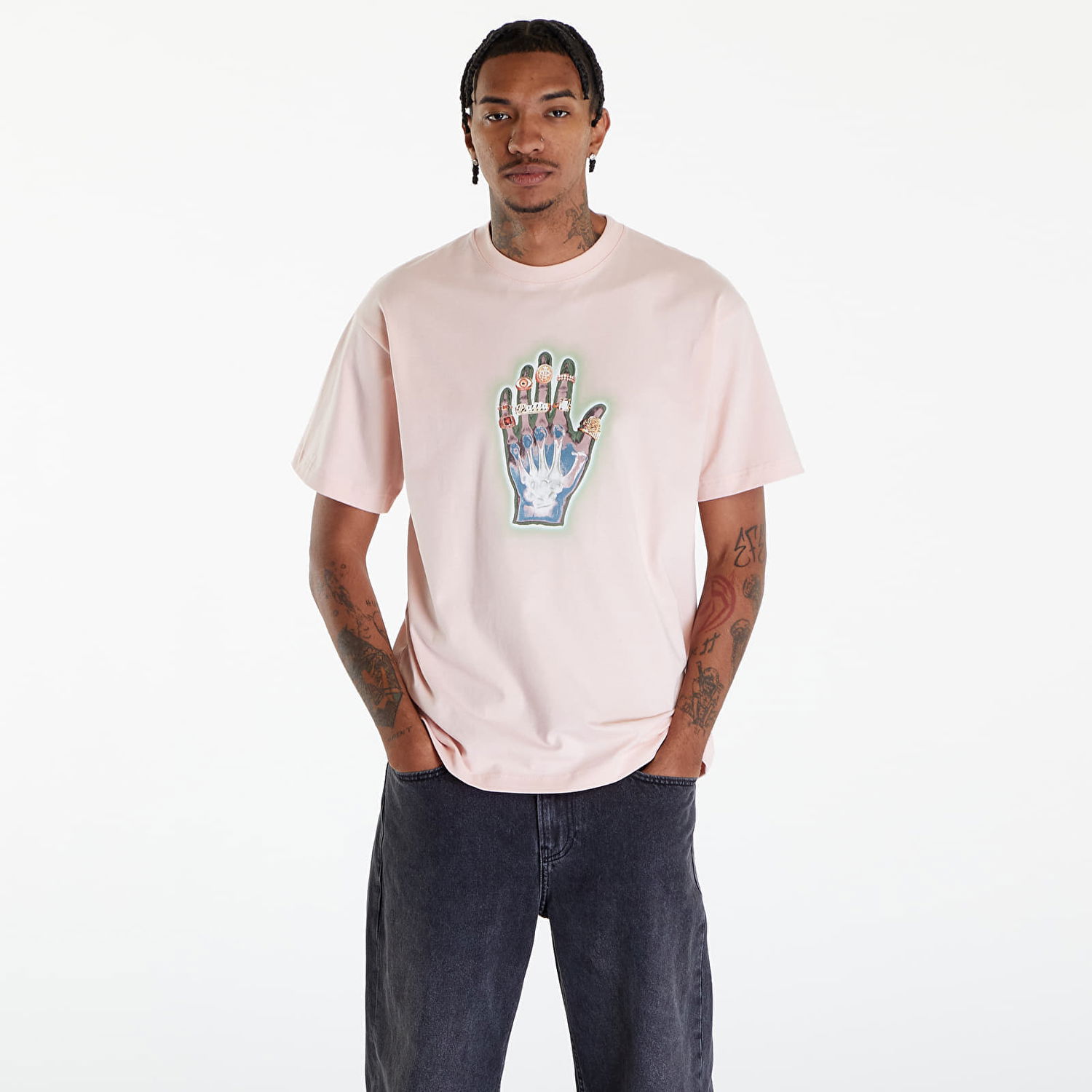 Тениска Patta Healing Hands T-Shirt UNISEX Розово | POC-SS24-1000-290-0222-085, 0