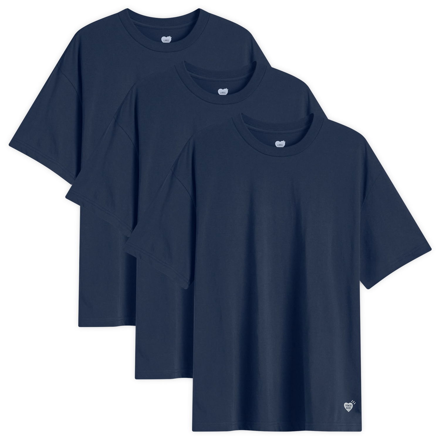 Тениска Human Made 3-Pack T-Shirt Set Тъмно синьо | HM28CS048-NY, 0