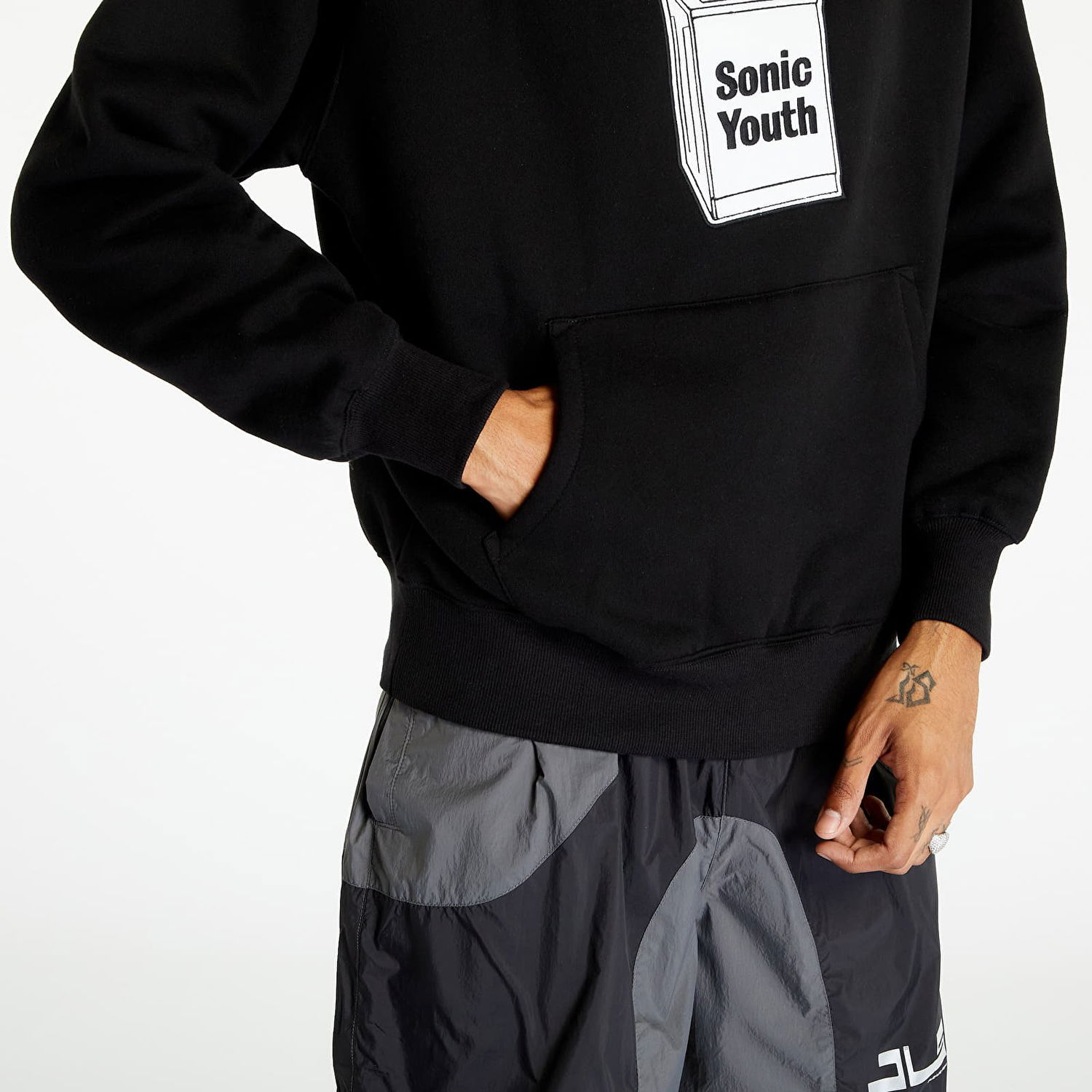 Суитчър Pleasures x Sonic Youth Washing Machine Черно | P23SY003 BLACK, 1