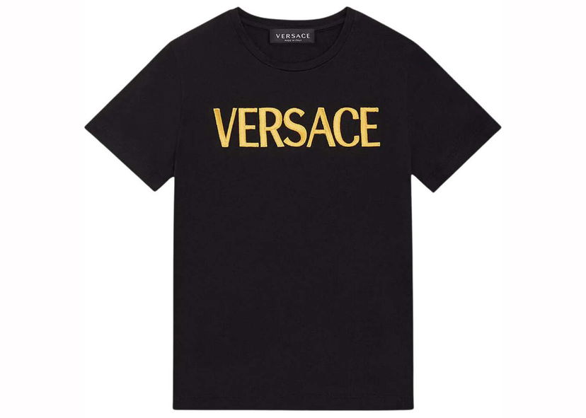 Тениска Versace Embroidered T-Shirt Black Черно | 1011860-1A10523-2B150