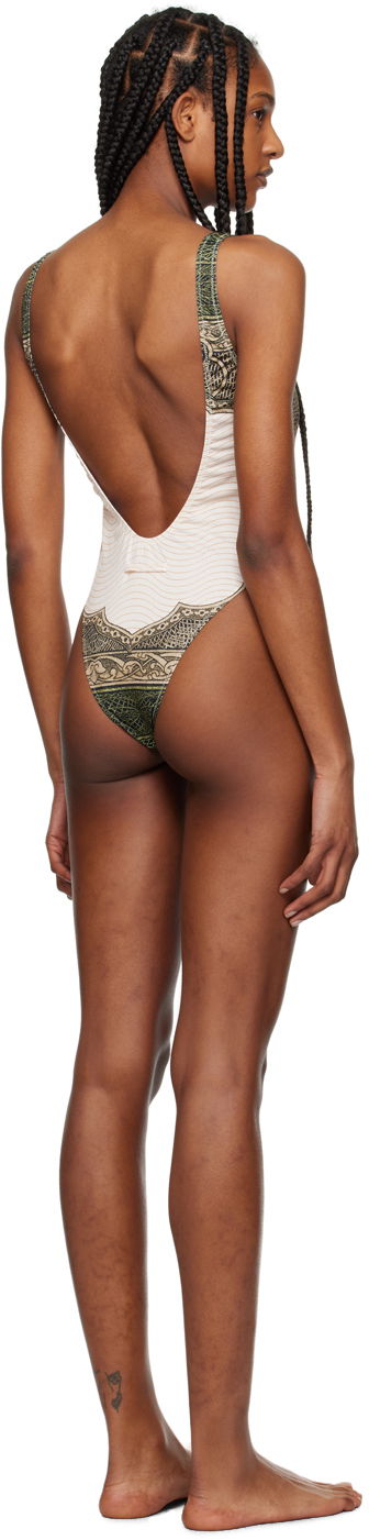 Бански Jean Paul Gaultier 'The Cartouche' One Piece Swimsuit Бяло | 24/25-F-MB013-J540-400300156, 2