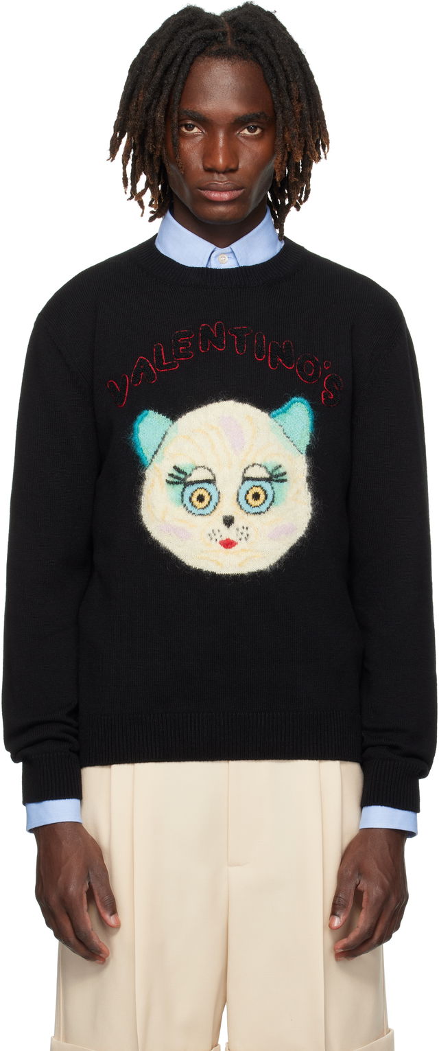 Valentino 'Le Chat De La Maison' Patch Sweater