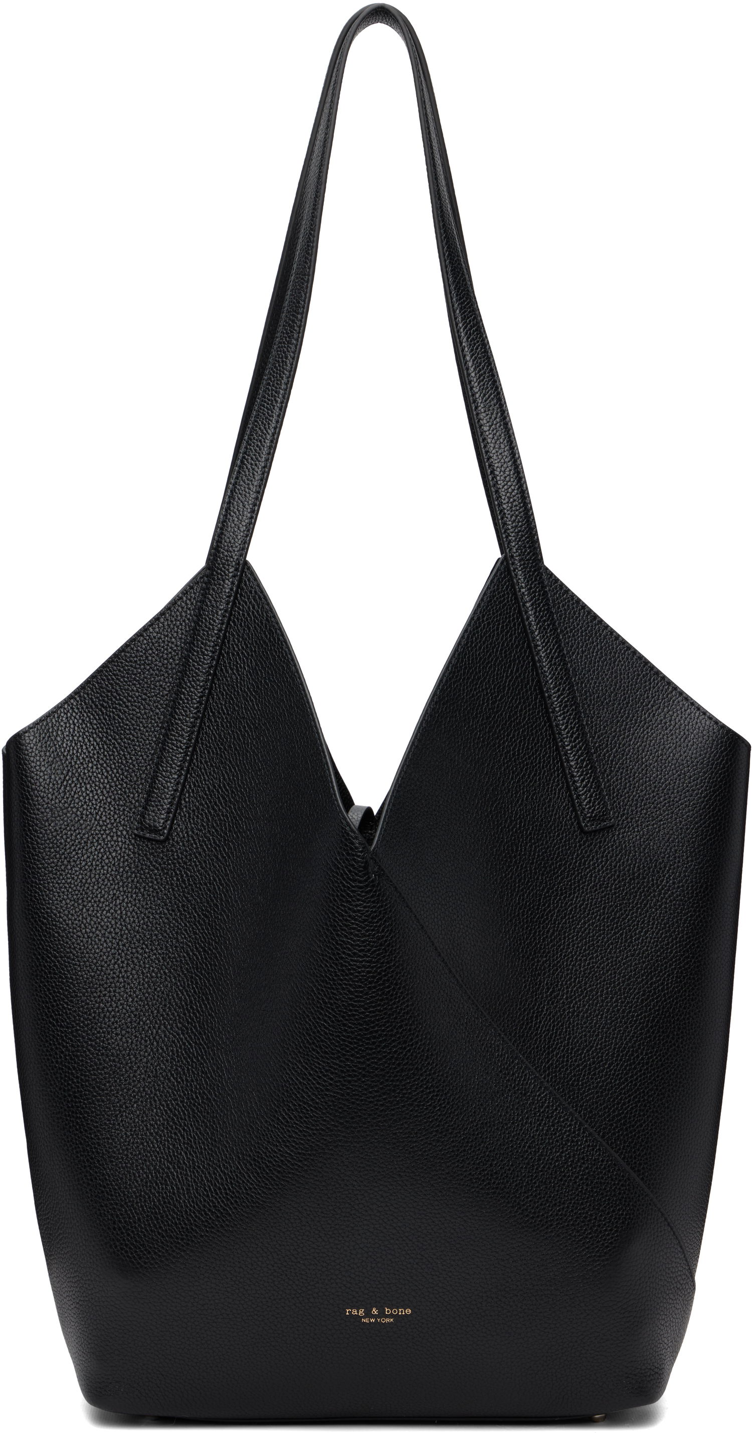 Голяма пазарска чанта rag & bone Rag & Bone Alix Leather Tote Черно | LE100823, 0