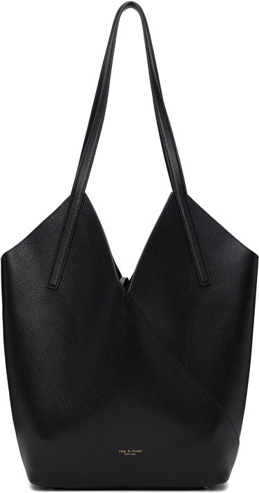 Голяма пазарска чанта rag & bone Rag & Bone Alix Leather Tote Черно | LE100823, 0