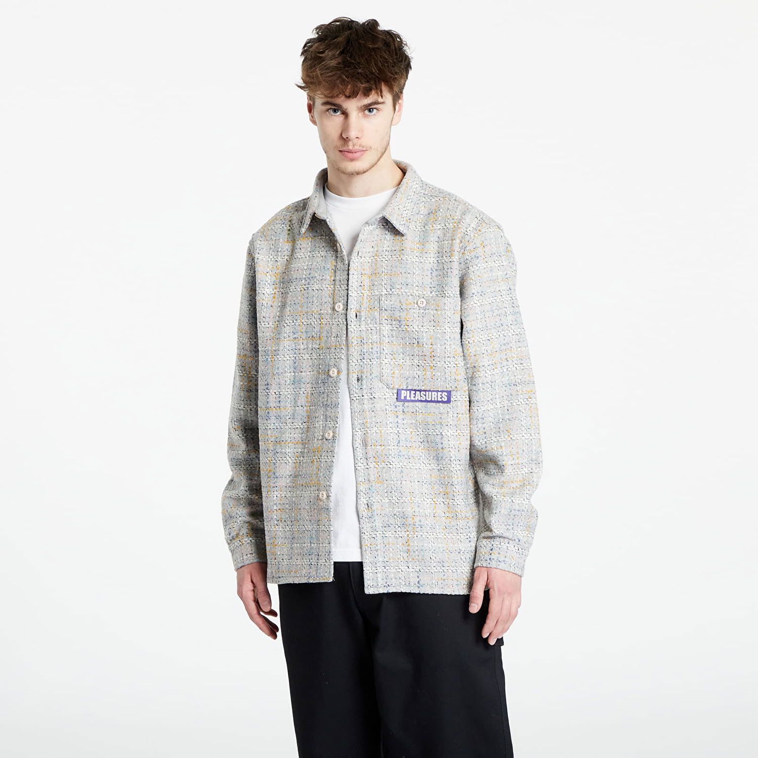Риза Pleasures Periodic Work Shirt Сиво | P23W028 GREY, 0