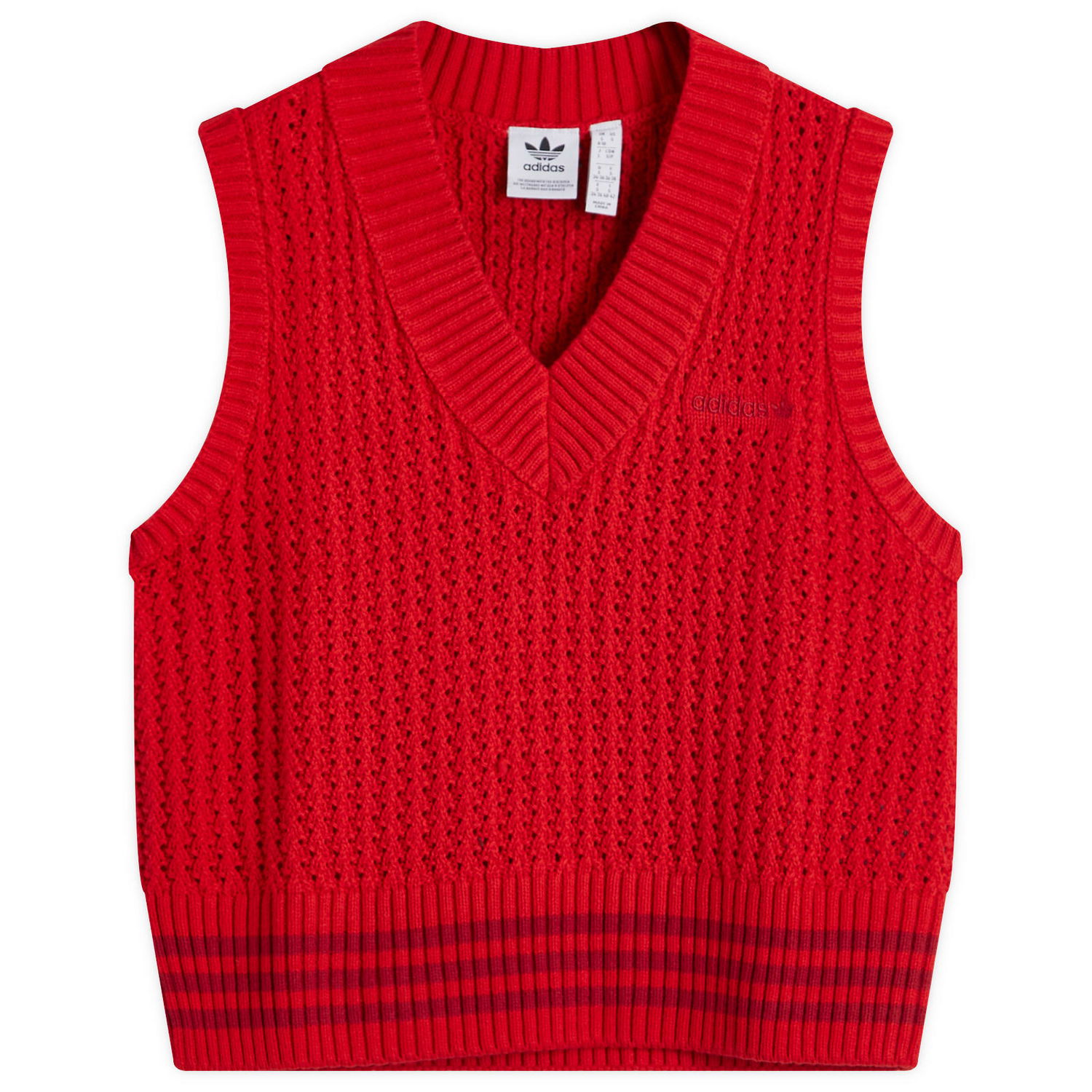 Пуловер adidas Originals Knit Vest Червено | IX1053, 0