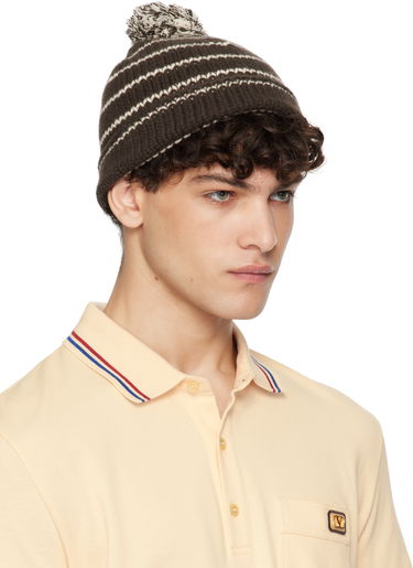 Шапка Valentino 'Chez ' Knitted Wool Beanie Черно | 6Y2HB02JSNW, 1