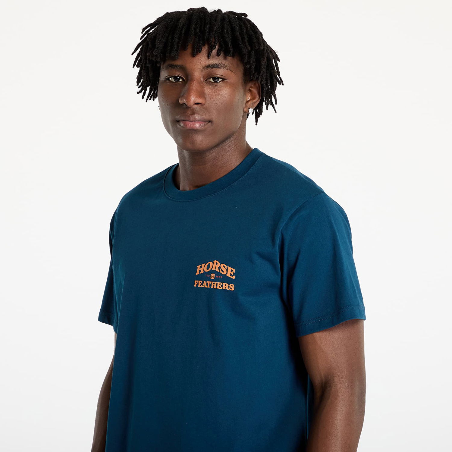 Тениска Horsefeathers Horsefeathers Summit T-Shirt Синьо | SM1386C, 1