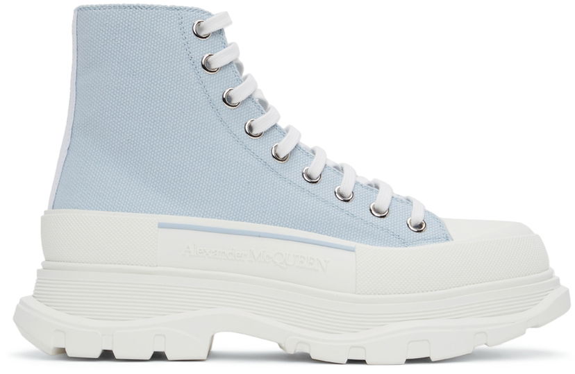Кецове и обувки Alexander McQueen Alexander McQueen Tread Slick High Бяло | 604254W4SX14530
