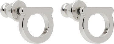 Обеци FERRAGAMO Ferragamo Gancini Earrings Металик | 696433, 1