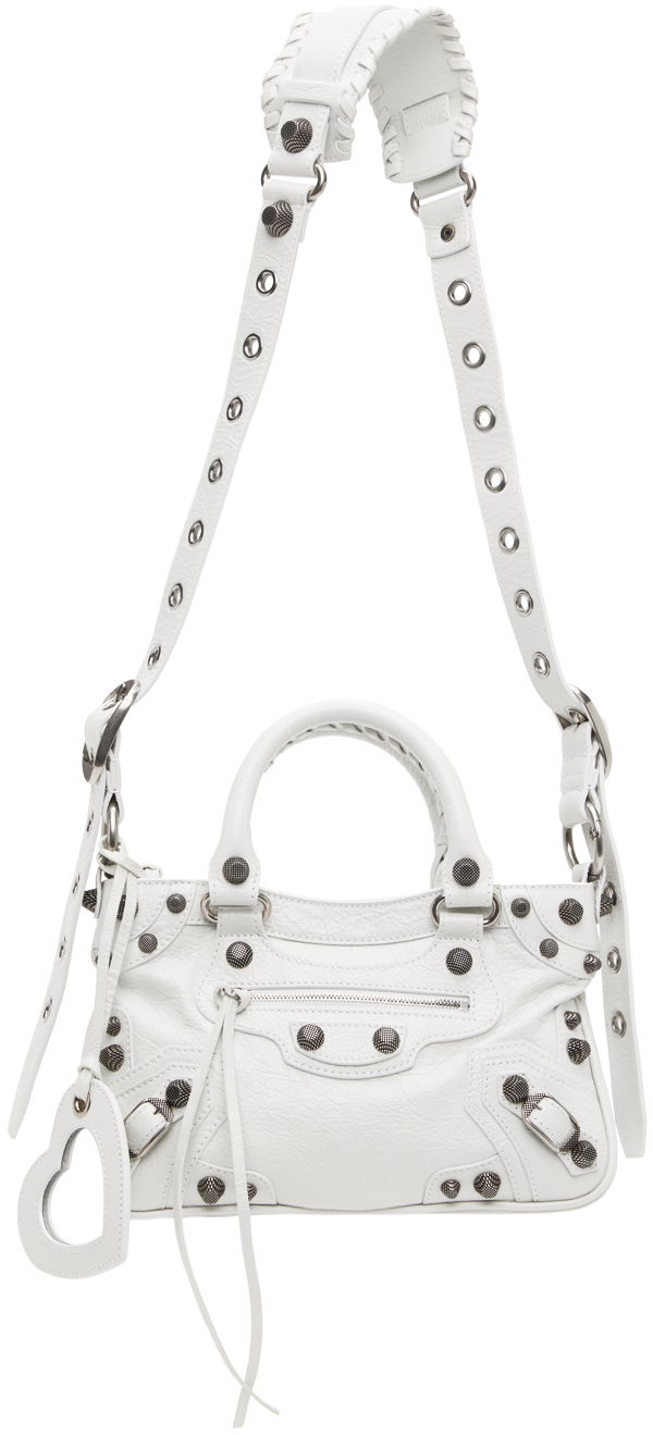 Чанта през рамо Balenciaga Small Neo Cagole Bag Бяло | 751523 1VG9Y, 0