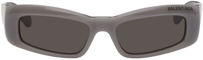 Слънчеви очила Balenciaga Rectangular Сиво | BB0266S, 0