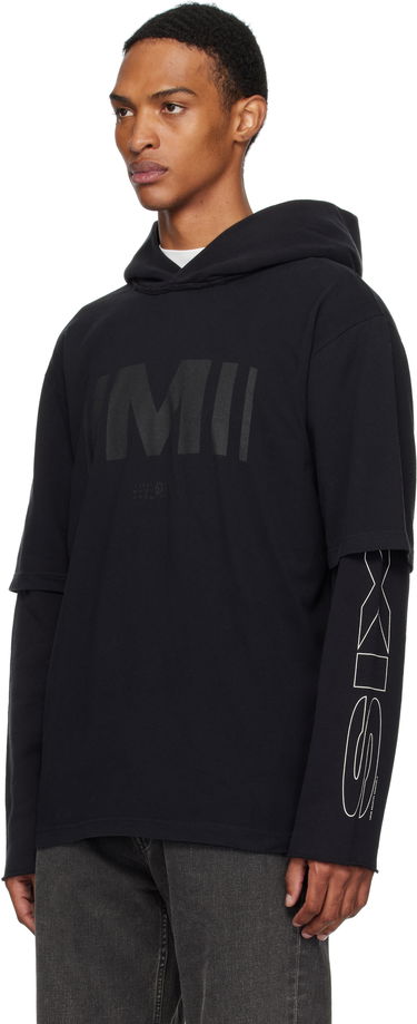 Суитчър Maison Margiela MM6 Maison Margiela Printed Layered Hoodie Черно | SH0GU0032 M20050, 3