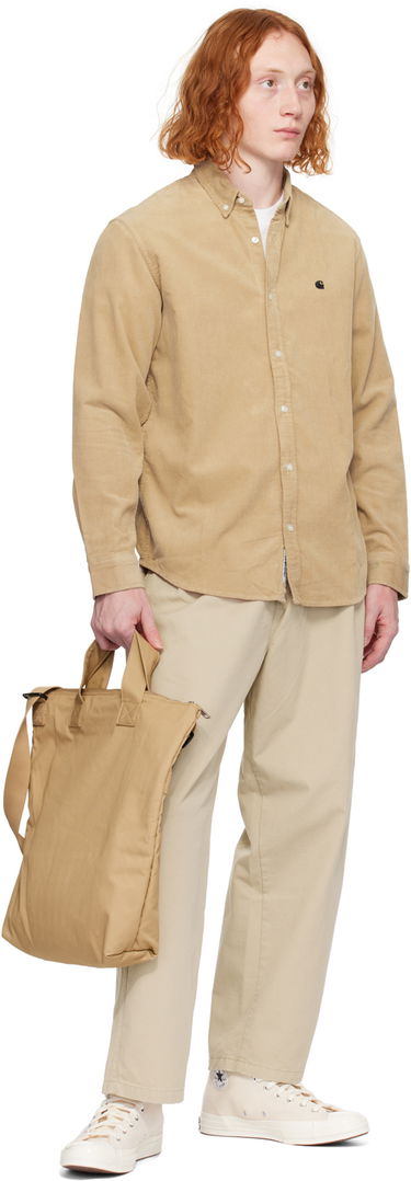 Панталони Carhartt WIP Marv Relaxed Fit Trousers Бежово | I033129, 3